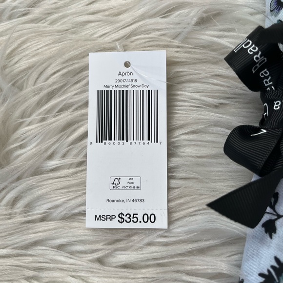 {Vera Bradley} Apron & Kitchen Towel Bundle in Merry Mischief Snow Day - NWT - Picture 4 of 7